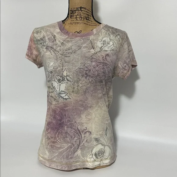 Apt.9 Fairy grunge or Y2K-inspired aesthetic Short Sleeved Tee Shirt ~ Medium - Picture 3 of 12